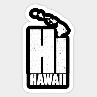 Hi Hawaii Islands Sticker